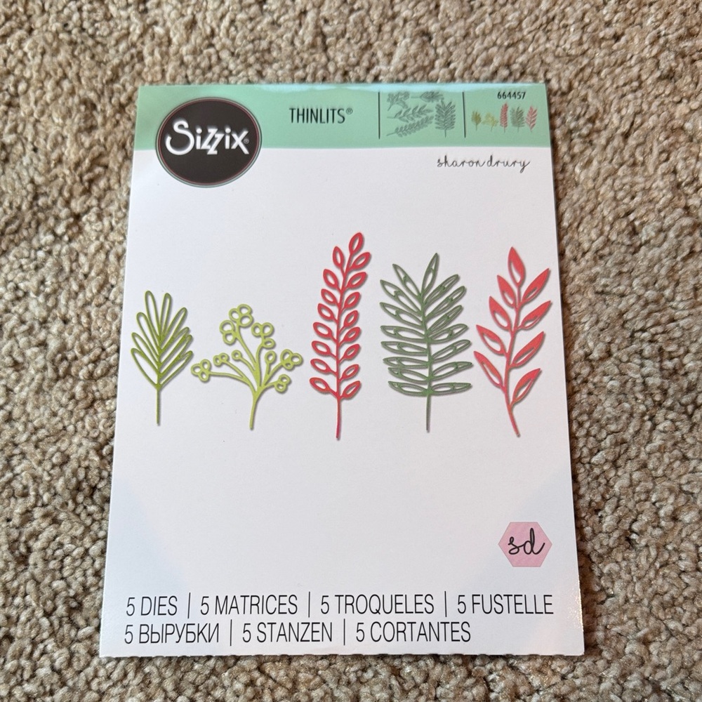 Sizzix Delicate Leaves Thinlits